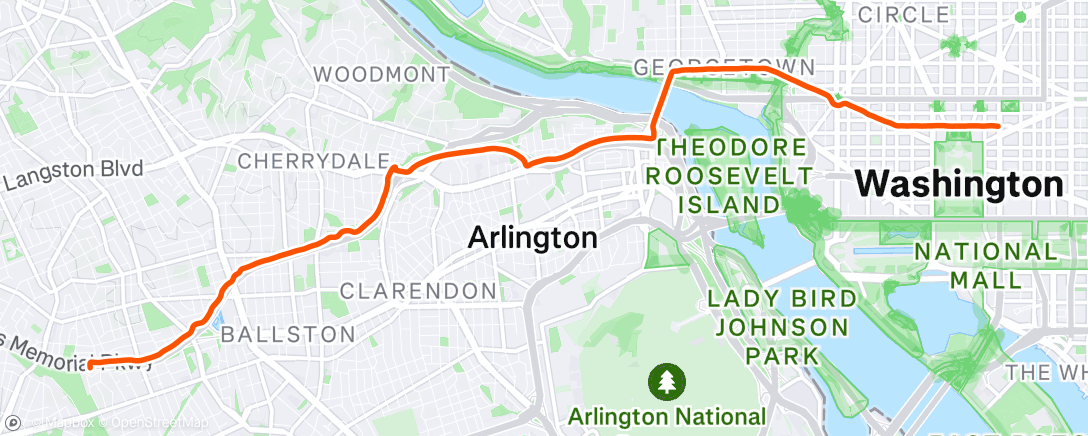 Map of the activity, Morning Ride