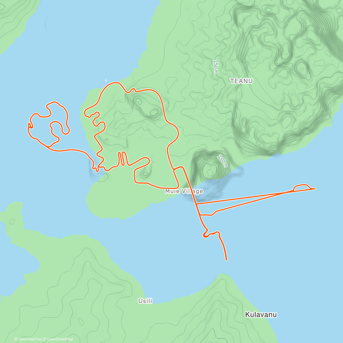 Map of the activity, Zwift - Triple Flat Loops in Watopia