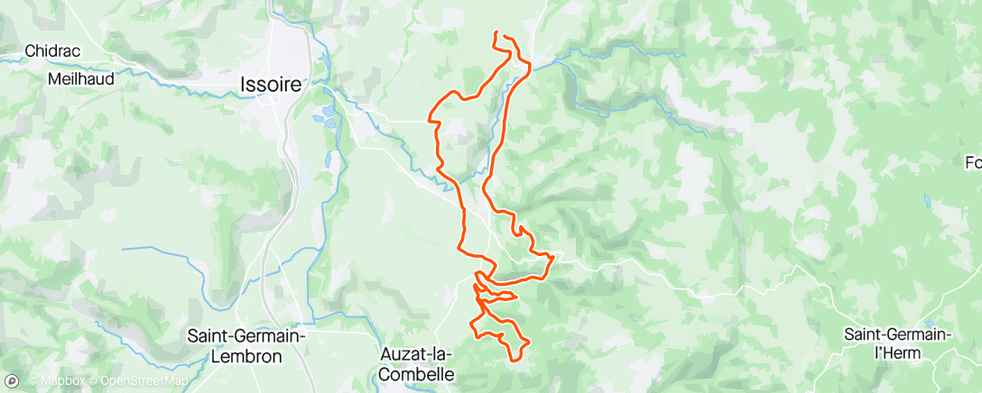 アクティビティ「Sortie VTT dans l'après-midi」の地図