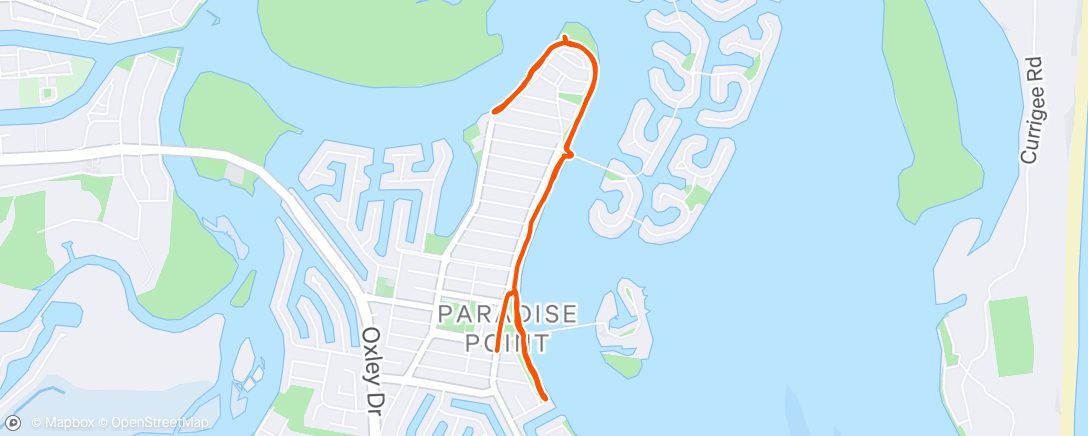 Map of the activity, Morning Walk