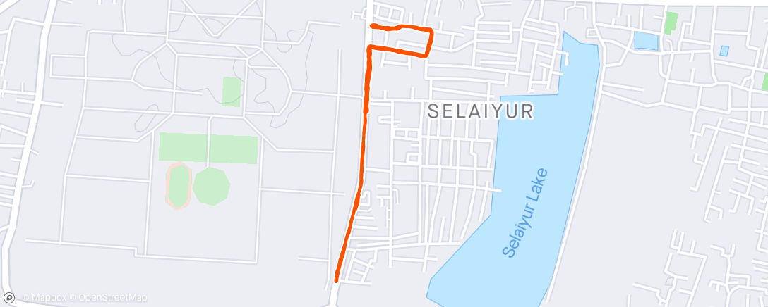 Map of the activity, ☁️ Evening Walk