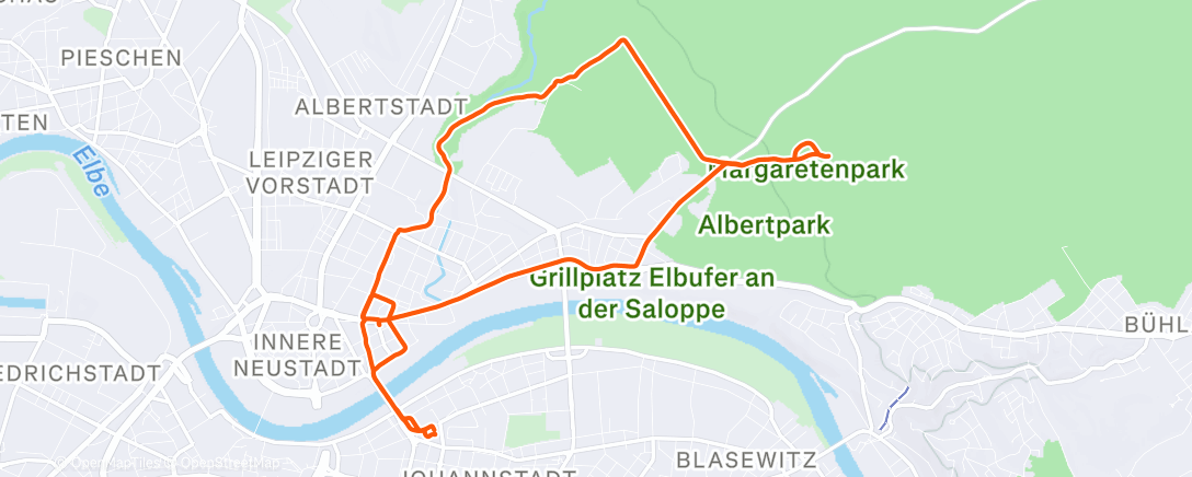 Map of the activity, Morning Mountain Bike Ride