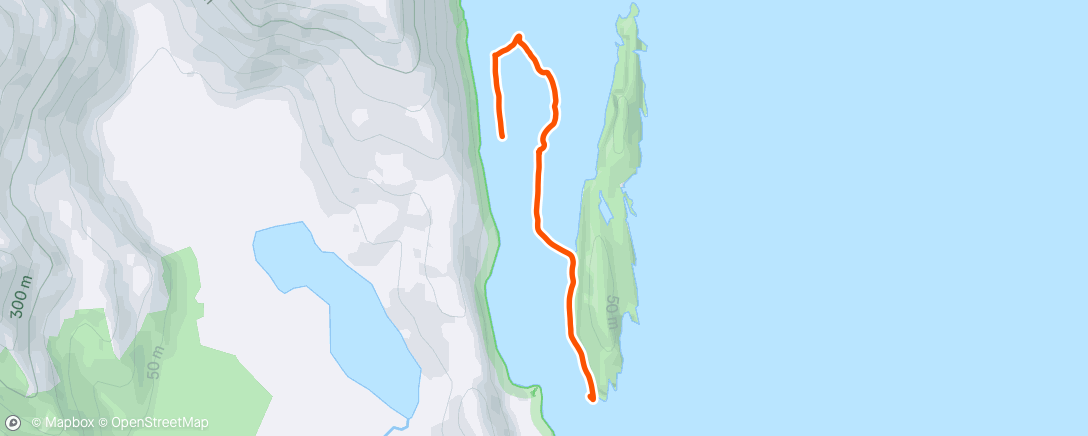 Map of the activity, Lunch Kayaking