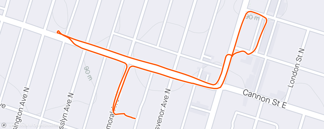 Map of the activity, Afternoon Ride