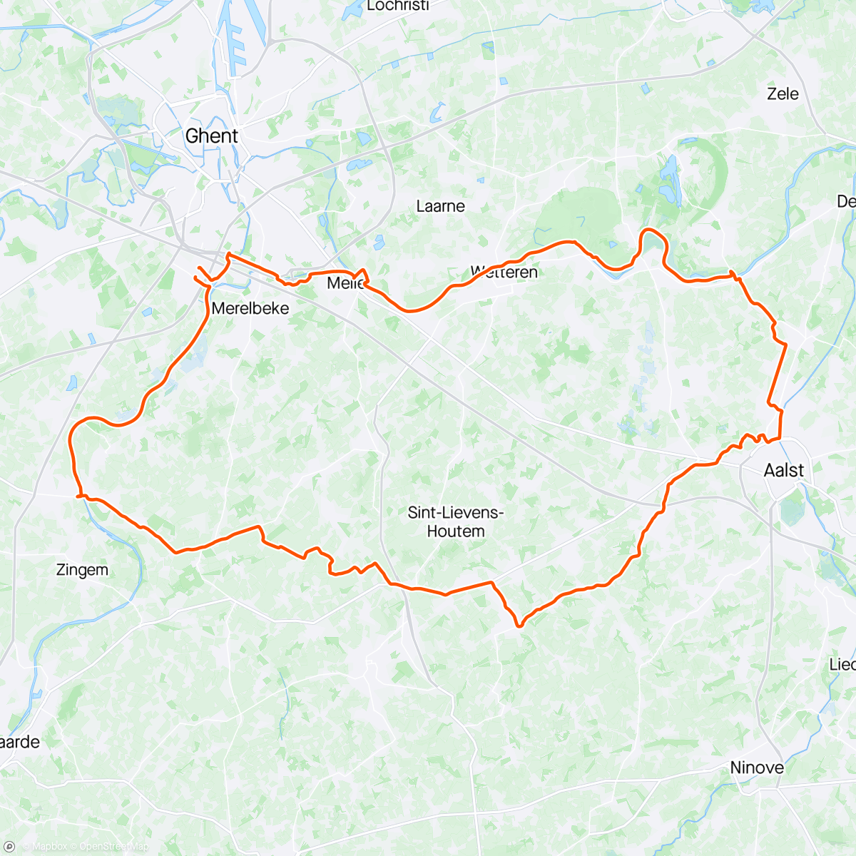 Mapa de la actividad (#1000km training rides…2 more to go, feeling ready)