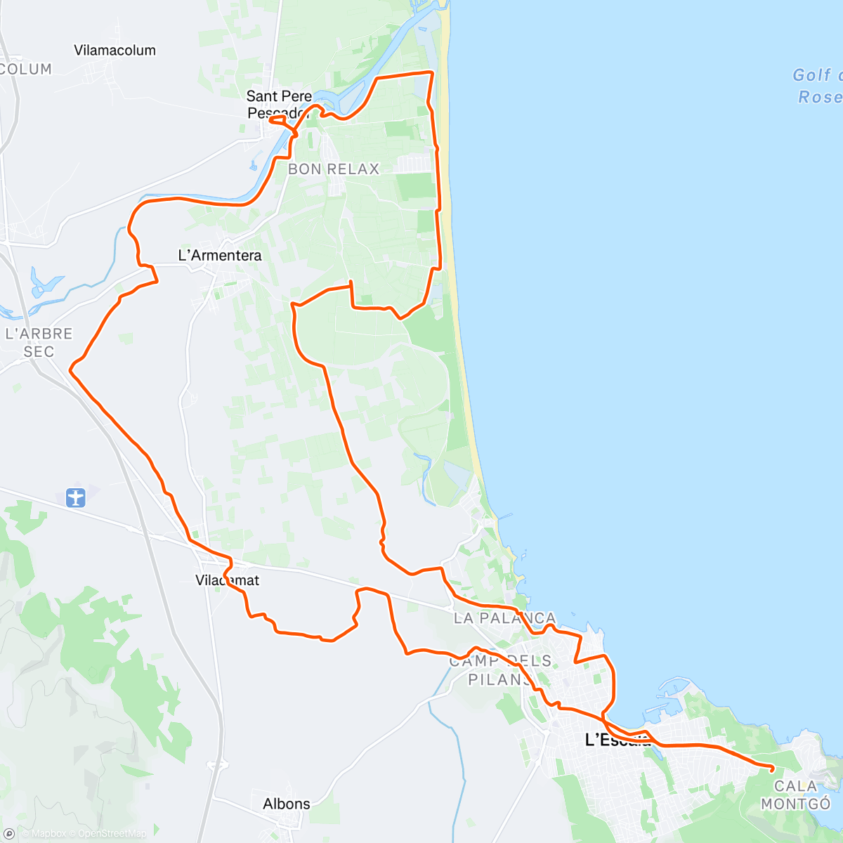 Map of the activity, The Trakilla