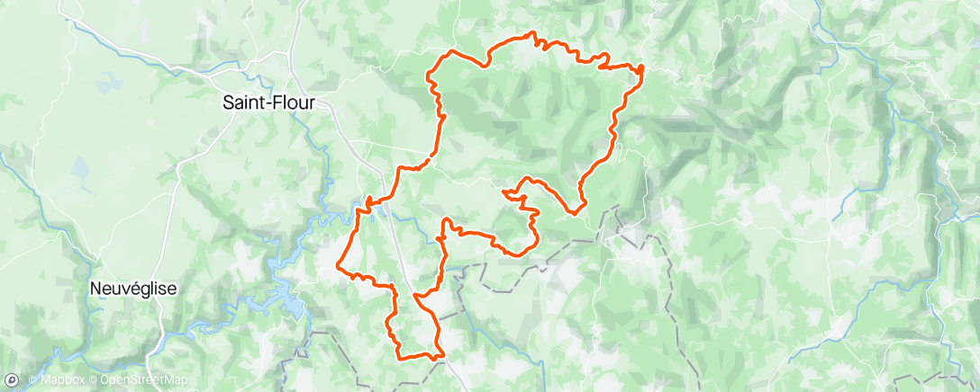 Mapa de la actividad (Margeride avec Tony et Mateus)