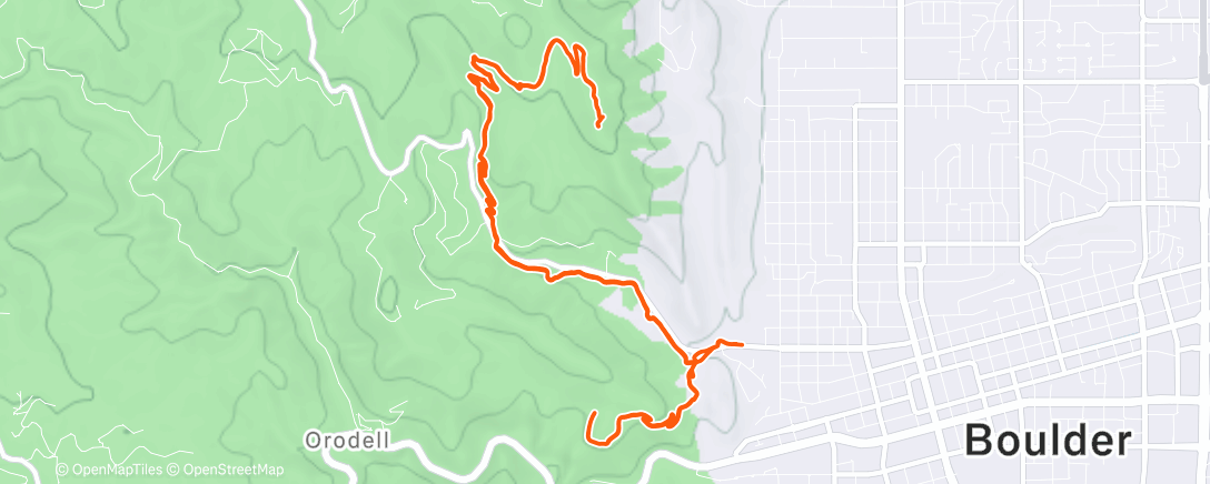 Map of the activity, Last Sanitas run in 2025
