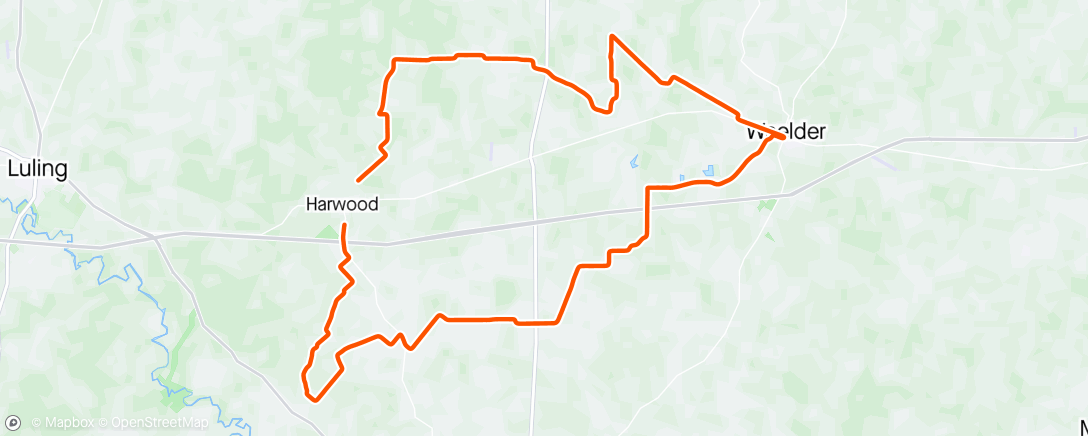 Map of the activity, Harwood Gravel