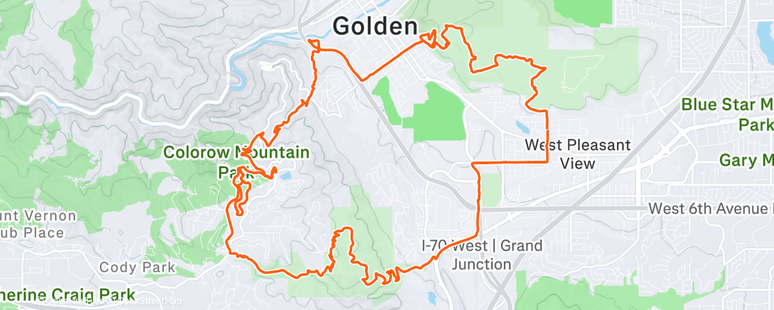 Карта физической активности (Morning Trail Run)