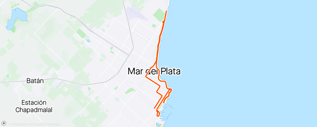 Map of the activity, Vuelta en bici en una tarde Nublada y Templada