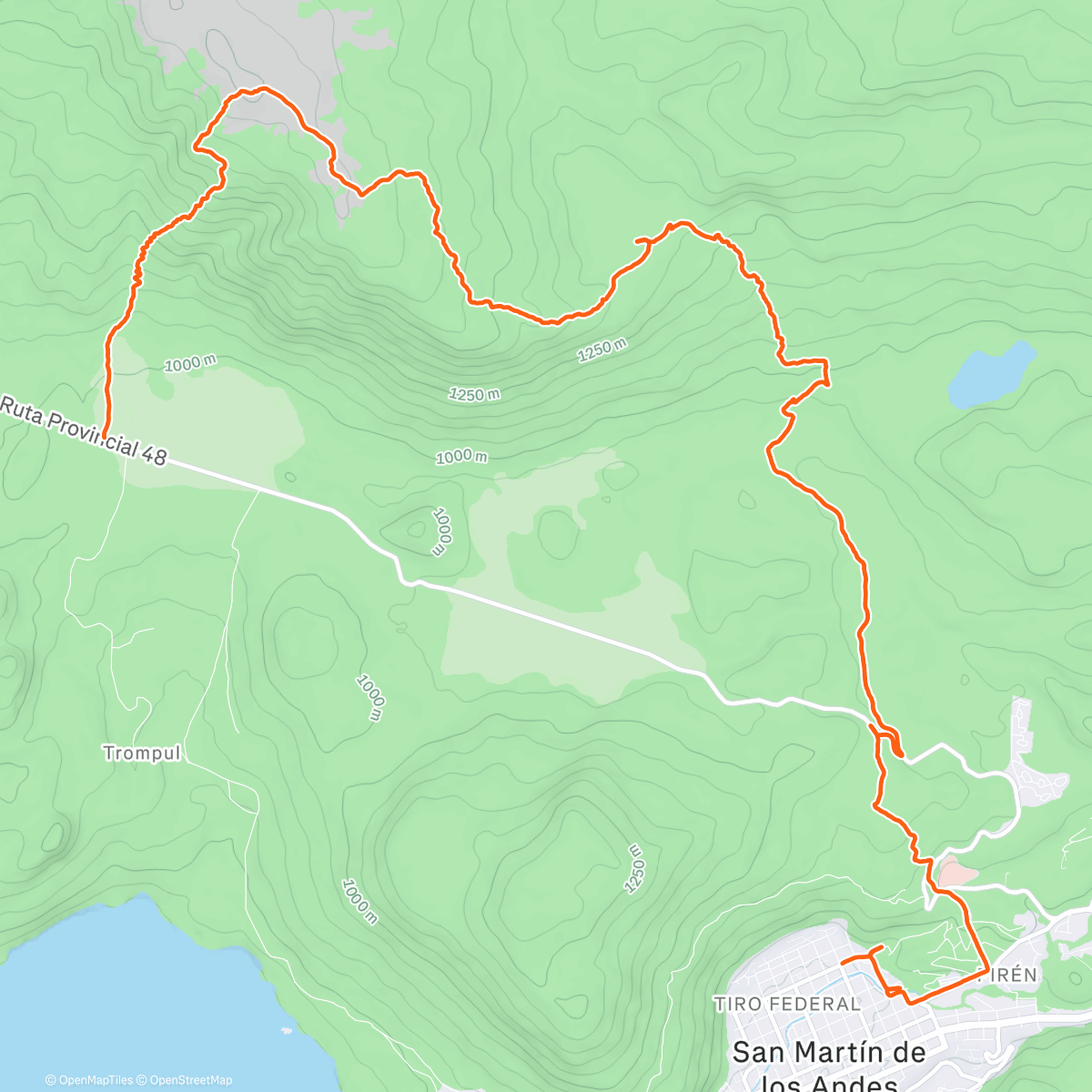 Map of the activity, Cerro Colorado
