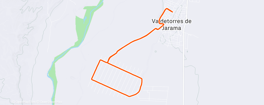 Map of the activity, Dia 41 Road to 21K Madrid 2026