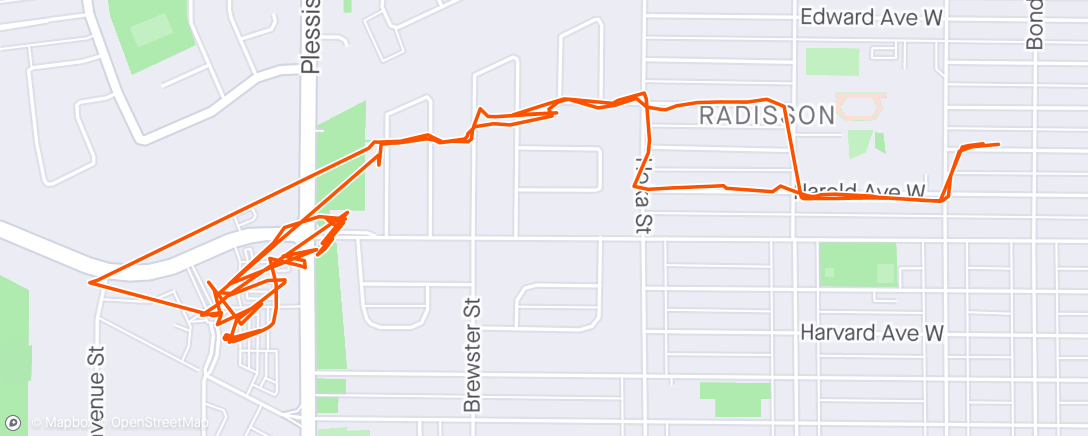 Map of the activity, My GPS is drunk