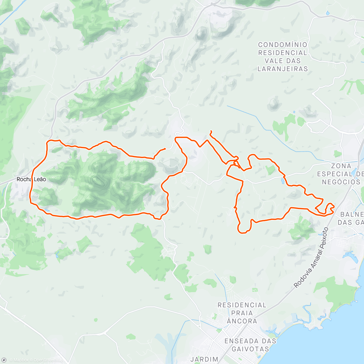Map of the activity, 3ª etapa do Estadual 
P2 na Categoria