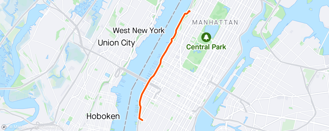 Map of the activity, Morning Commute sprint