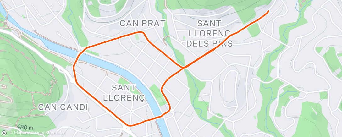 Map of the activity, RUNRUN: TONTO