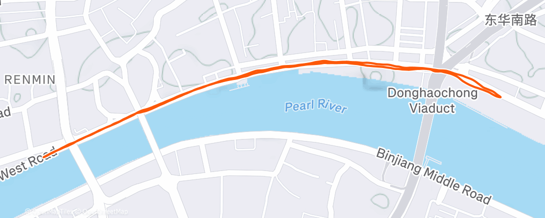 Map of the activity, Lunch Run