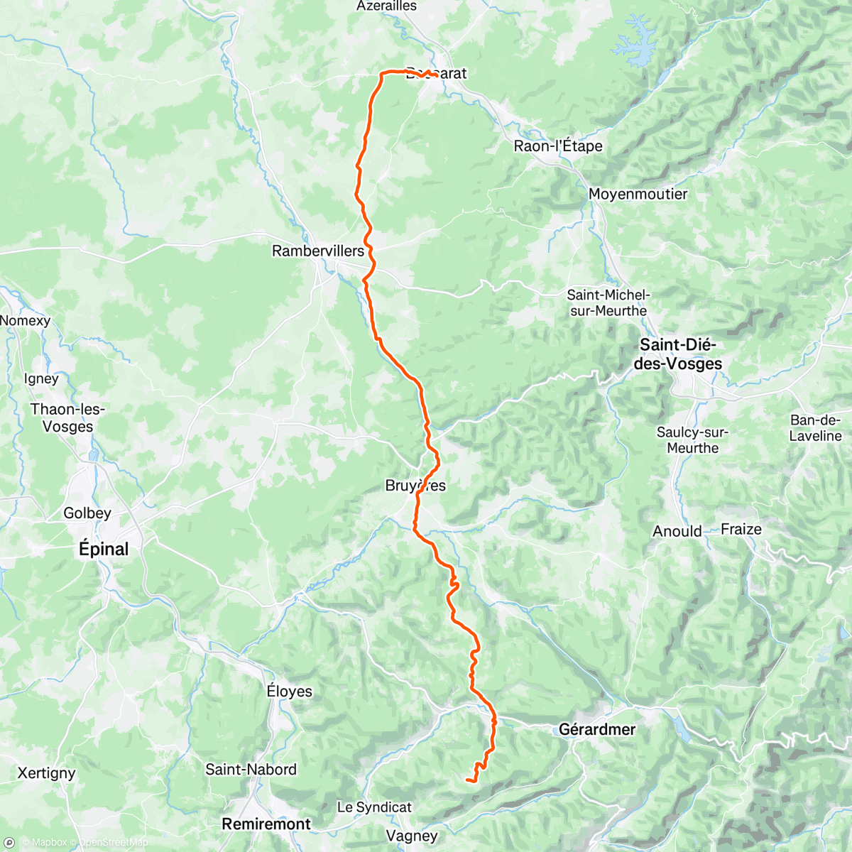 Map of the activity, Fend la bise