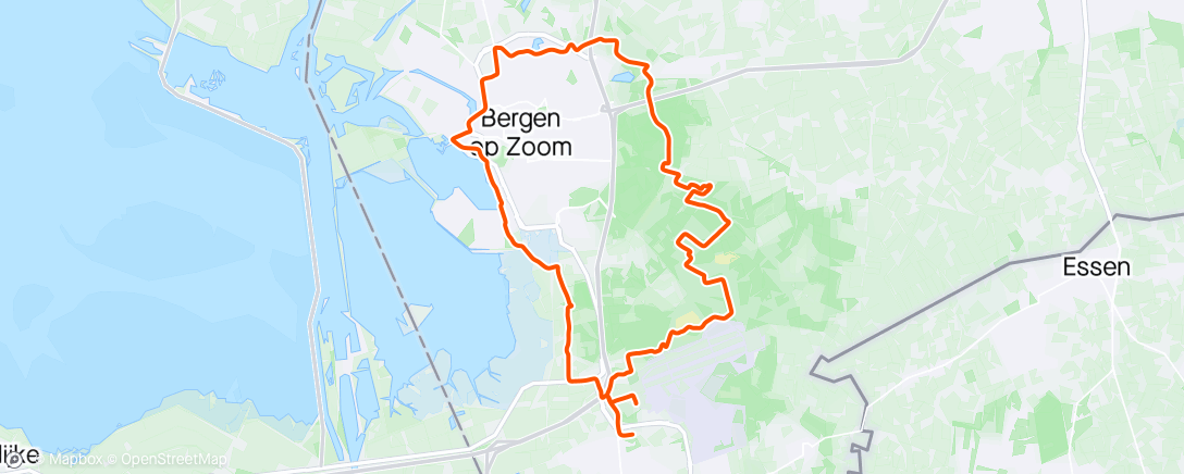 Map of the activity, Mtb BopZ & De Sfeertuin