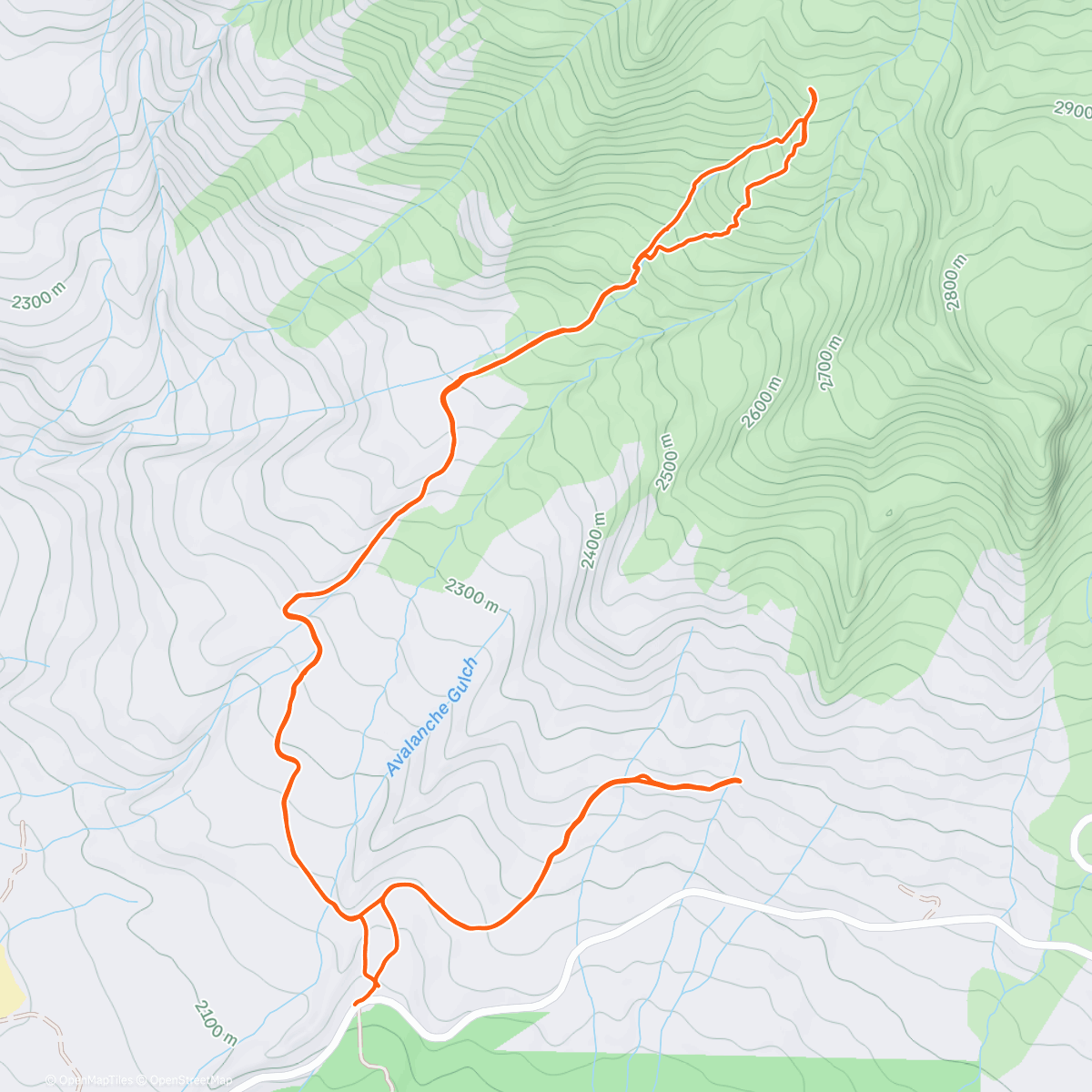 Map of the activity, Morning Walk