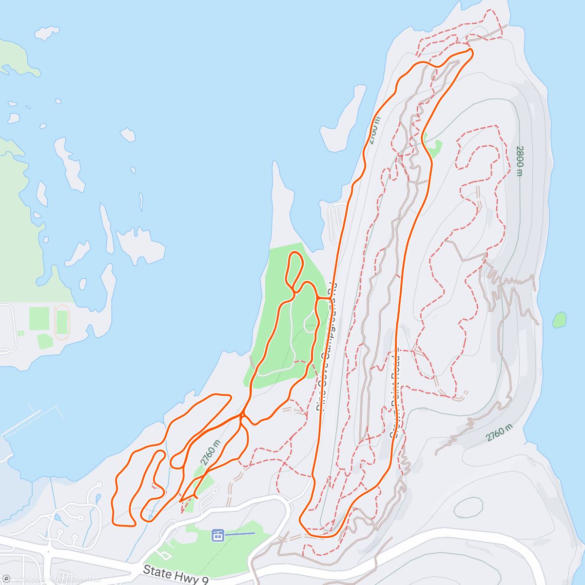 Map of the activity, Morning Nordic Ski