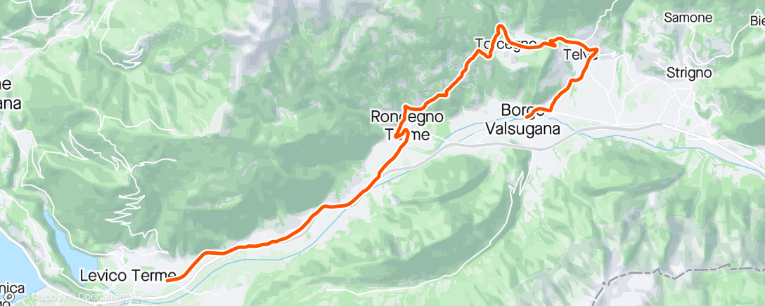 Map of the activity, ROUVY - Race: Tour of the Alps 2024 | Stage 4 - Borgo Valsugana
