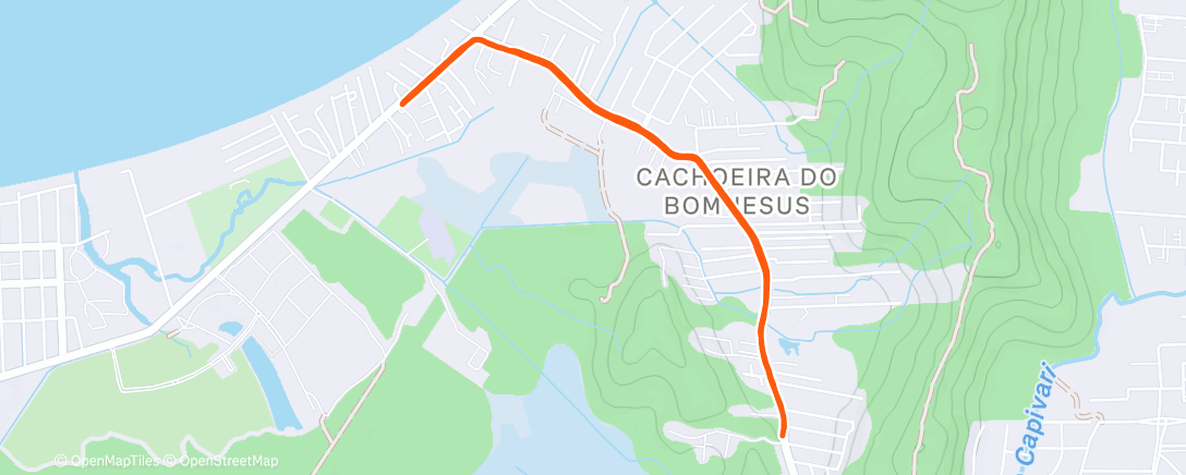 Map of the activity, Morning Run