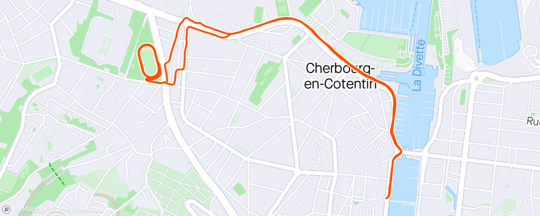Kaart van de activiteit “Course à pied le midi”