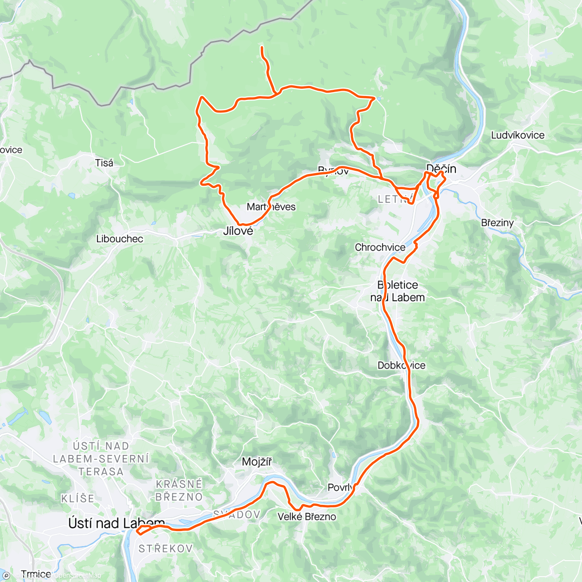 Mappa dell'attività Ale ta silnička by mě slušela …🤩🚴🚀👍