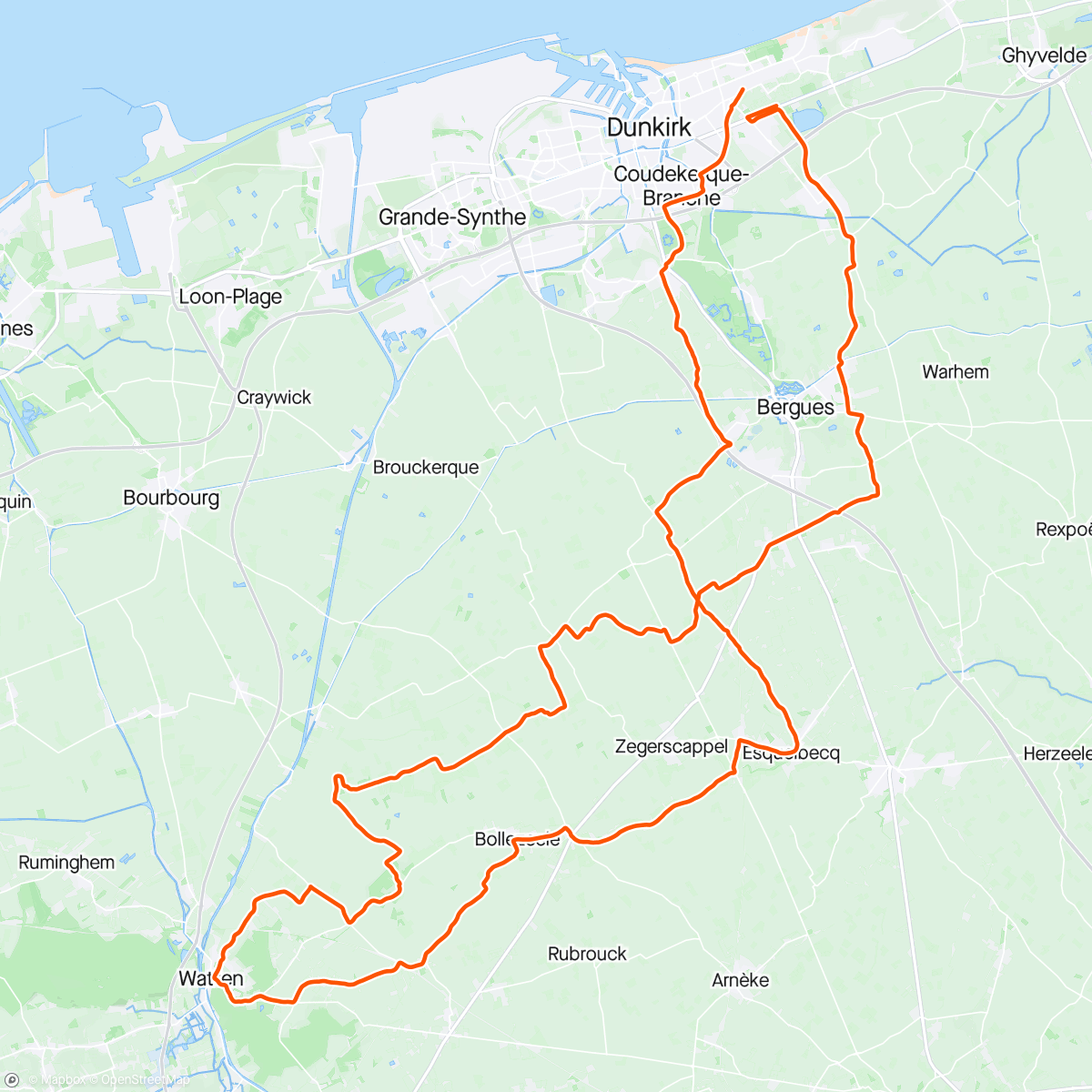 Map of the activity, Sortie Dk Cyclo - pour Francky