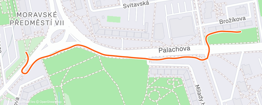 Map of the activity, rozklus na start