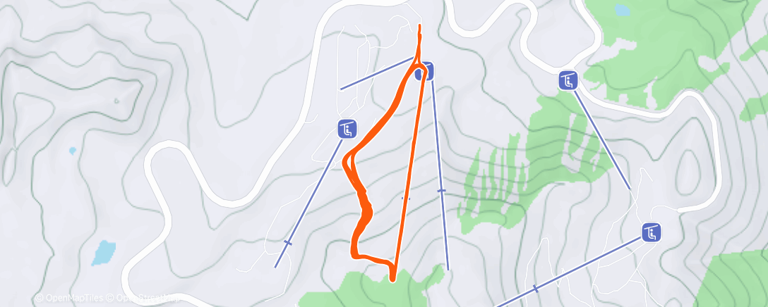 Map of the activity, Lunch Alpine Ski