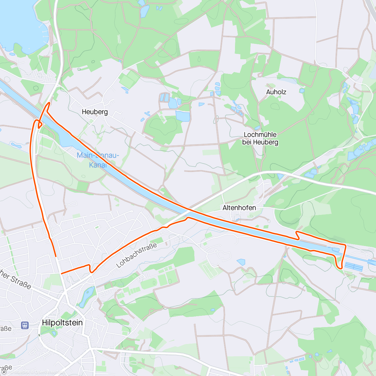 Map of the activity, Dauerlauf 🙂
