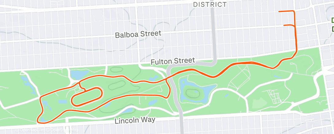 Map of the activity, Morning Ride