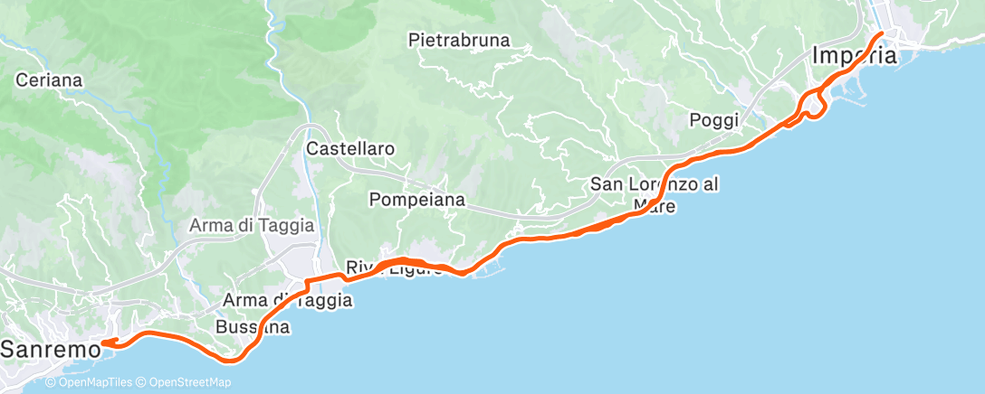 Карта физической активности (Pedalata mattutina)