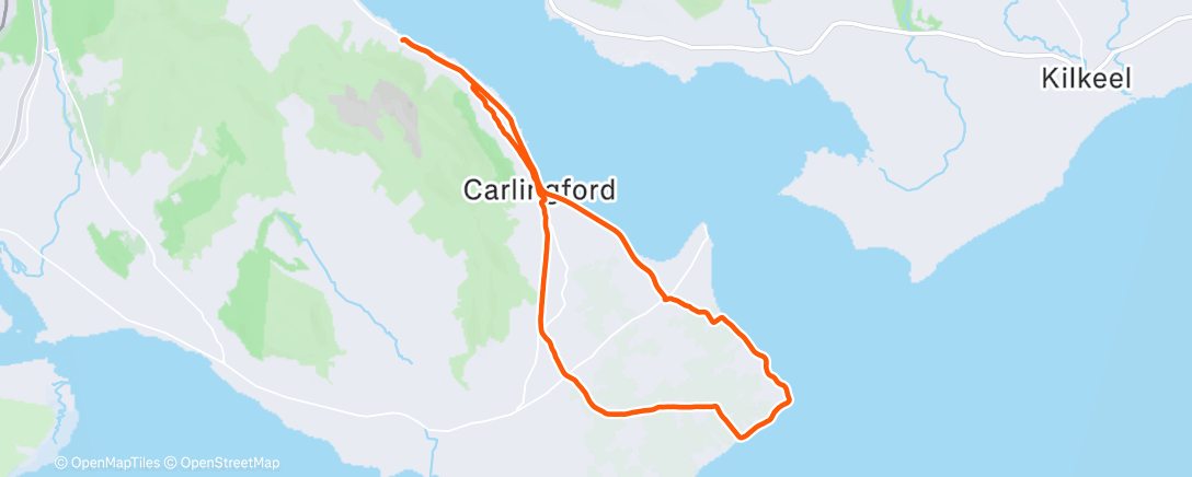 Map of the activity, Lunch Ride