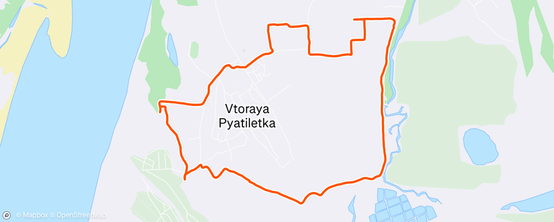 Map of the activity, Afternoon Trail Run