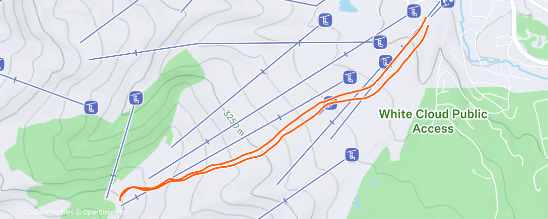 Map of the activity, Dispatch day