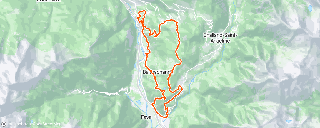 Карта физической активности (Sessione di trail running mattutina)