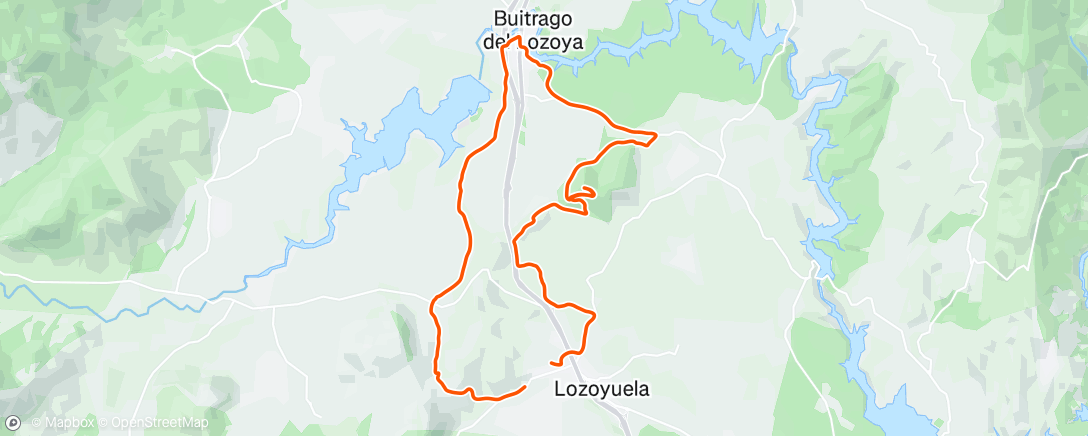 Map of the activity, Bicicleta por la mañana