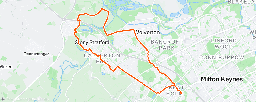 Map of the activity, Morning Run