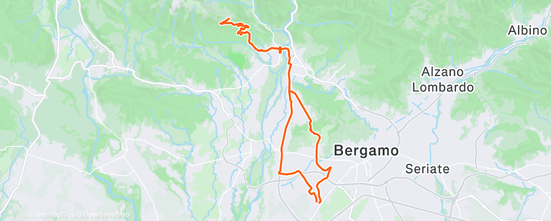 Map of the activity, Morning Ride