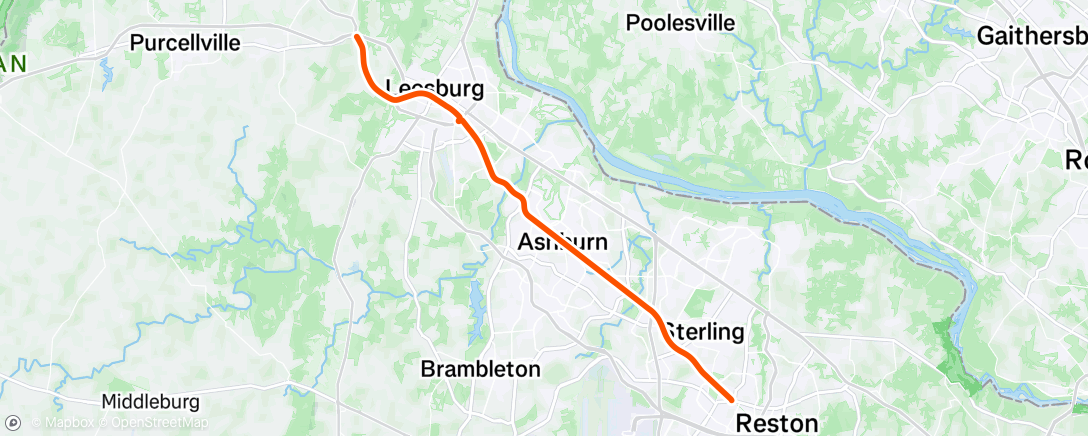 Map of the activity, Lunch Ride