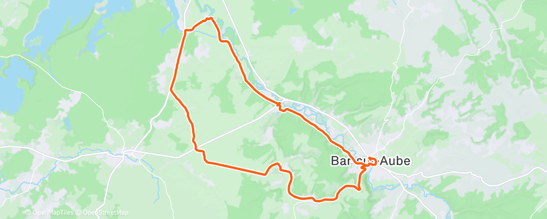 Map of the activity, Sortie vélo dans l'après-midi