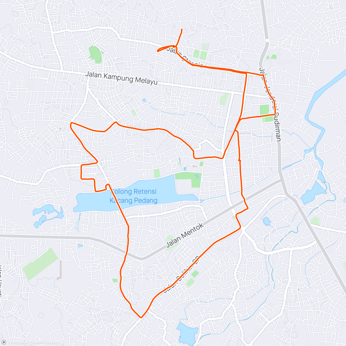 Mapa da atividade, KABUR (Kincang sepedA hari BURuh)