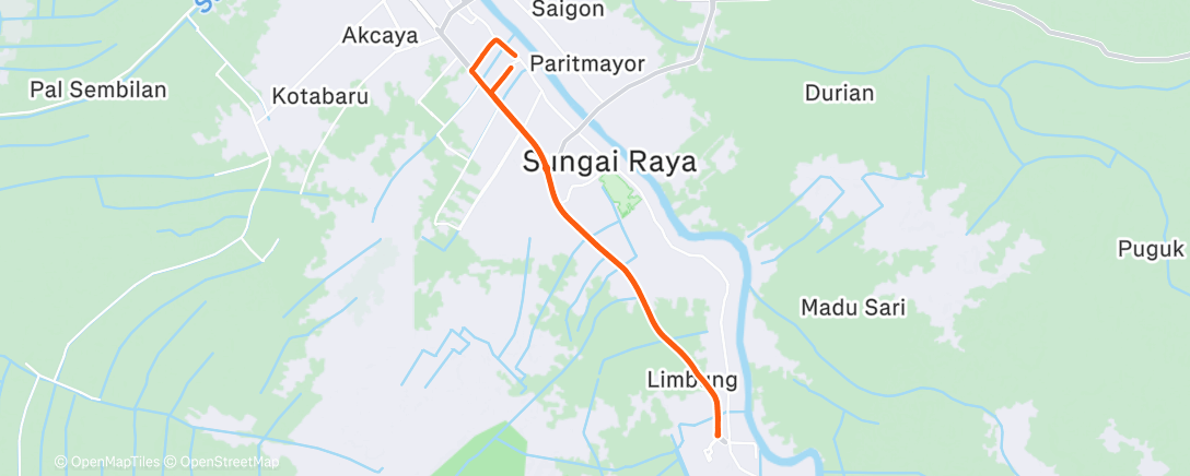 Map of the activity, Morning Ride