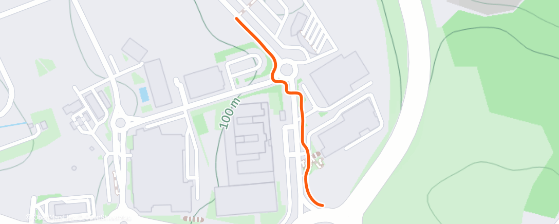 Map of the activity, Lunch Run