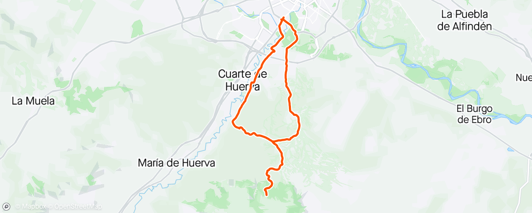 アクティビティ「Montañés y para abajo」の地図