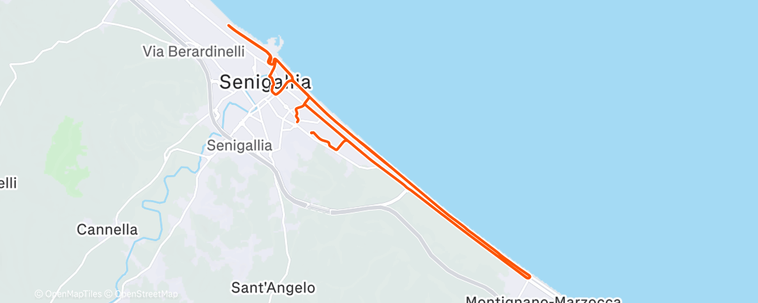 Map of the activity, Lunch Ride